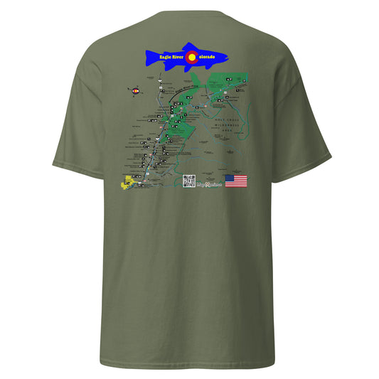 Eagle River, Colorado (Upper Section) Performance Short Sleeve T Shirt