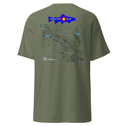 Arkansas River, Colorado (Leadville to Salida) Performance Short Sleeve T Shirt