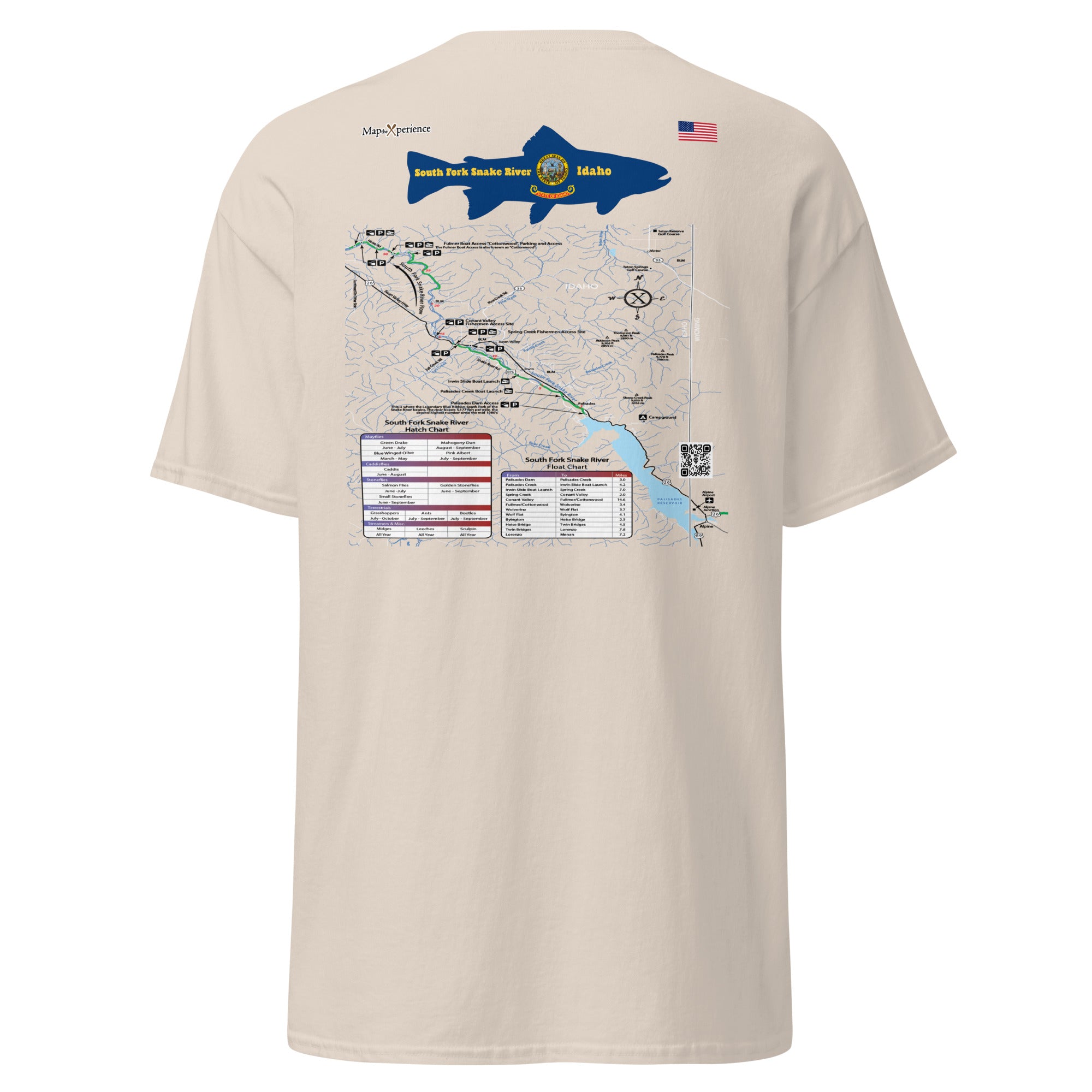 South Fork Snake River, Idaho (Upper Section) Performance Short Sleeve T Shirt