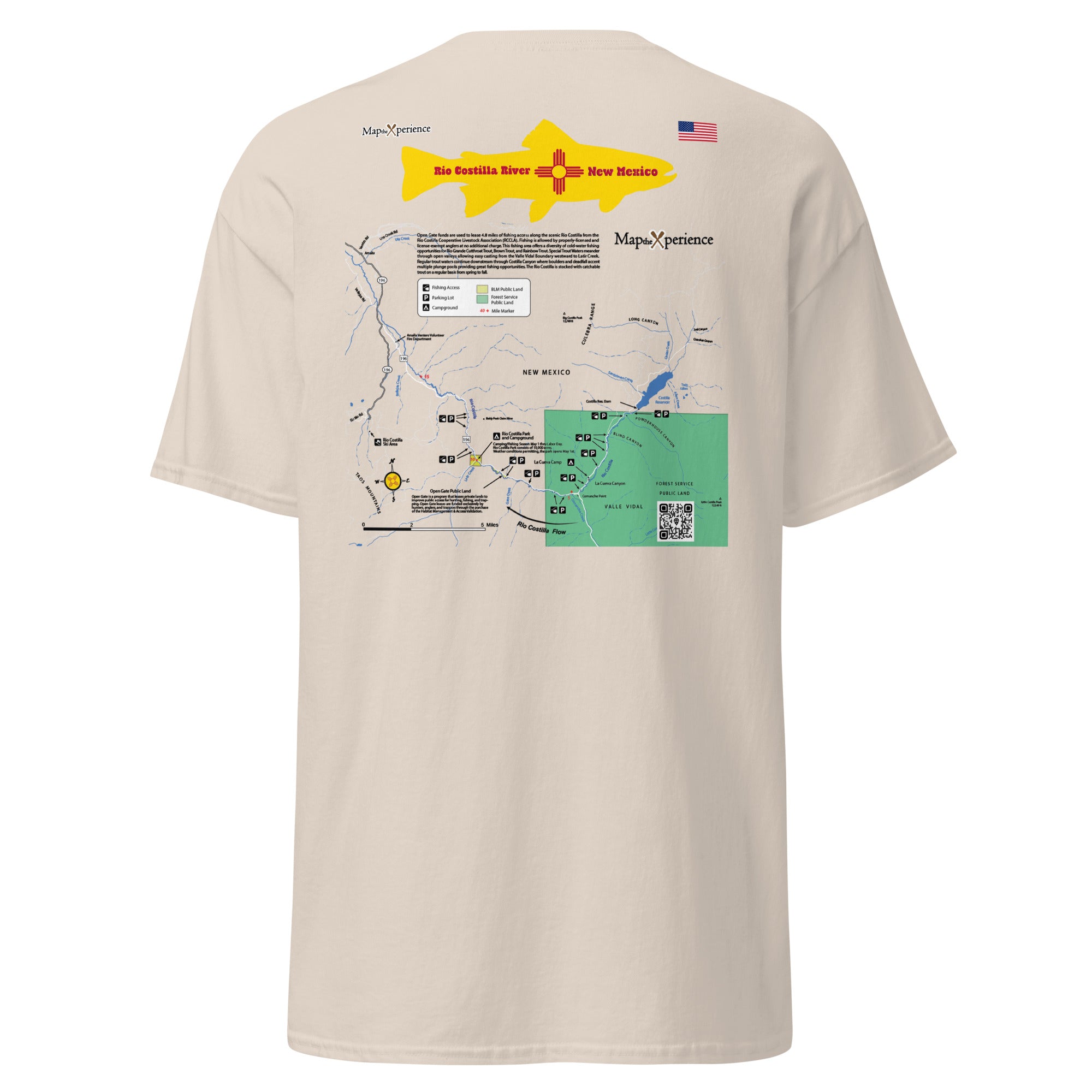 Rio Costilla River, New Mexico Performance Short Sleeve T Shirt