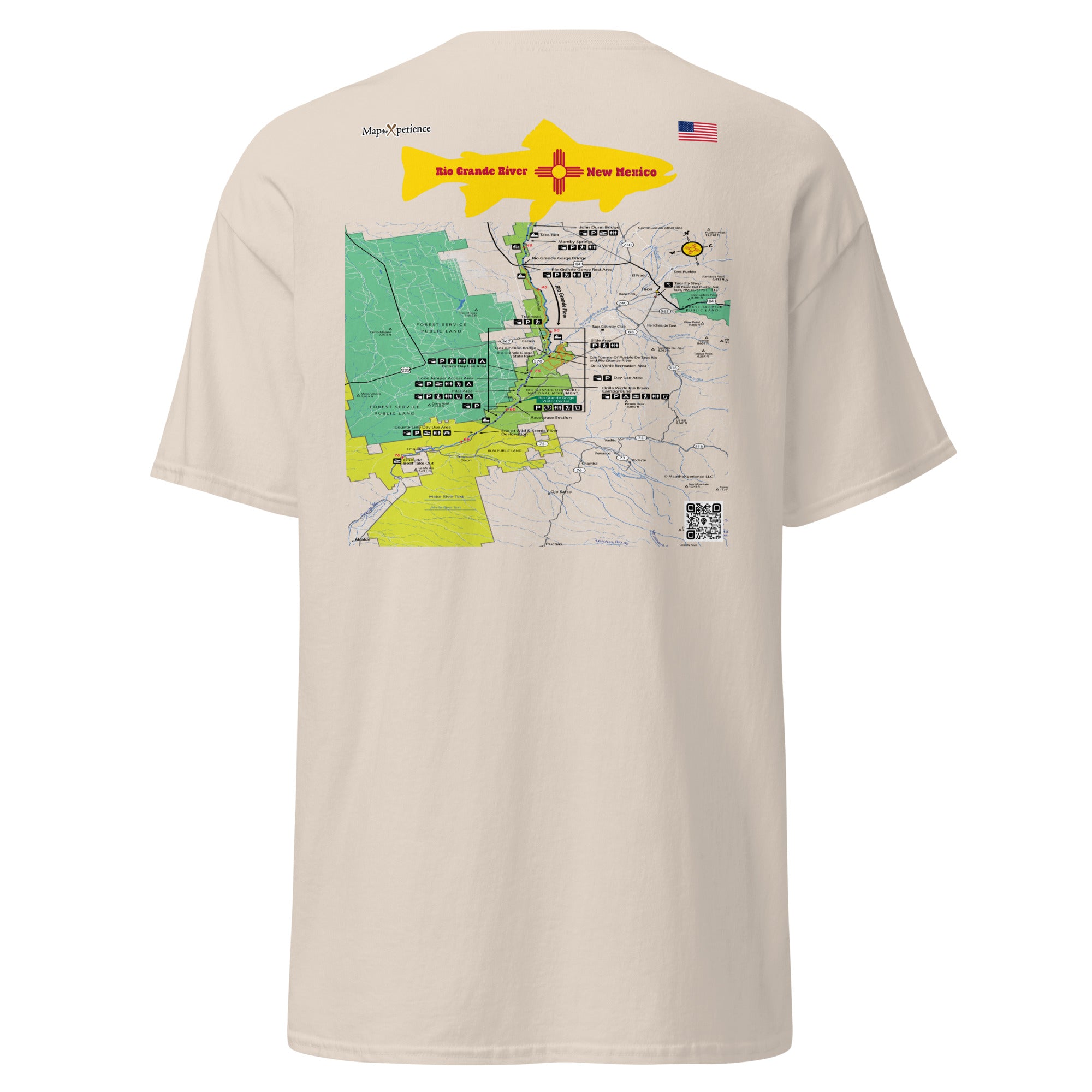 Rio Grande River, New Mexico (Lower Section) Performance Short Sleeve T Shirt