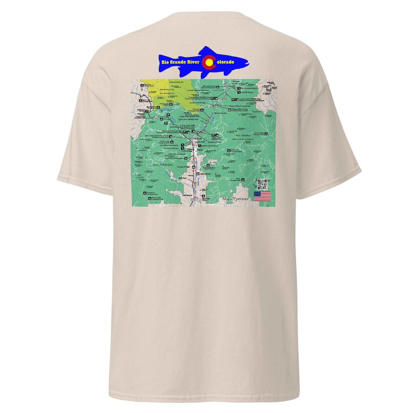 Rio Grande River, Colorado (Lower Section) Performance Short Sleeve T Shirt