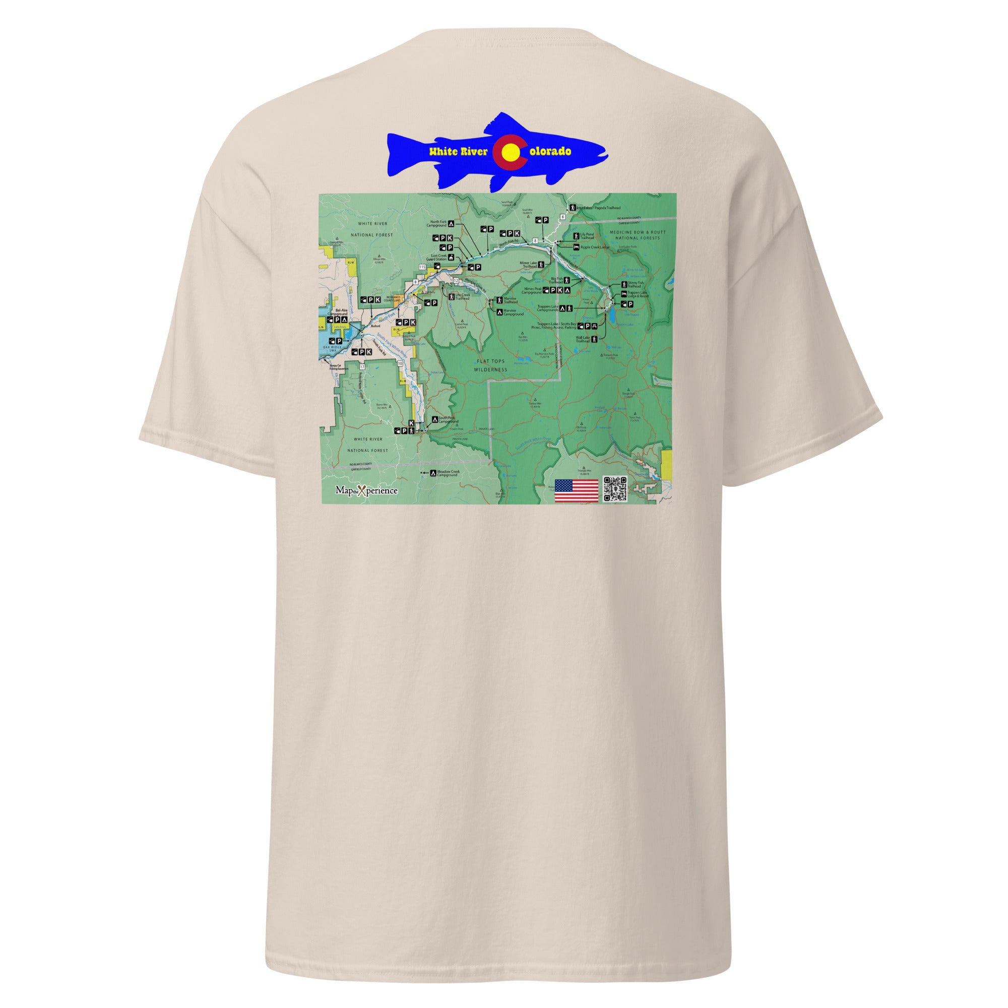 White River, Colorado (Upper Section)  Performance Short Sleeve T Shirt