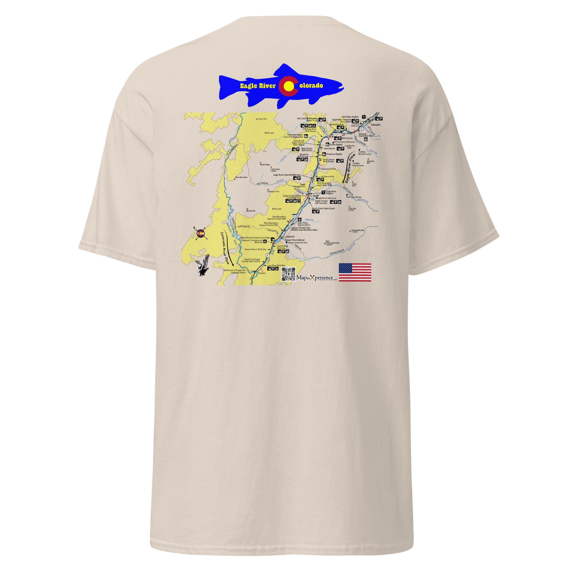 Eagle River, Colorado (Lower Section) Performance Short Sleeve T Shirt