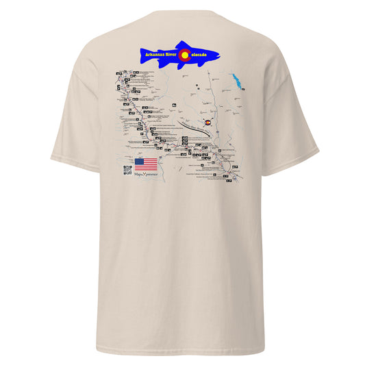 Arkansas River, Colorado (Salida to Canon City) Performance Short Sleeve T Shirt