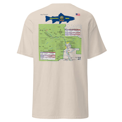 Bigwood River, Idaho (Upper Section)  Performance Short Sleeve T Shirt