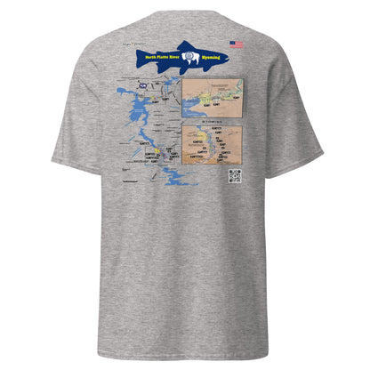 North Platte River, Wyoming (Upper Section) Performance Short Sleeve T Shirt