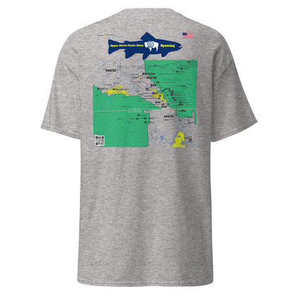 Upper North Platte River, Wyoming (Upper Section) Performance Short Sleeve T Shirt