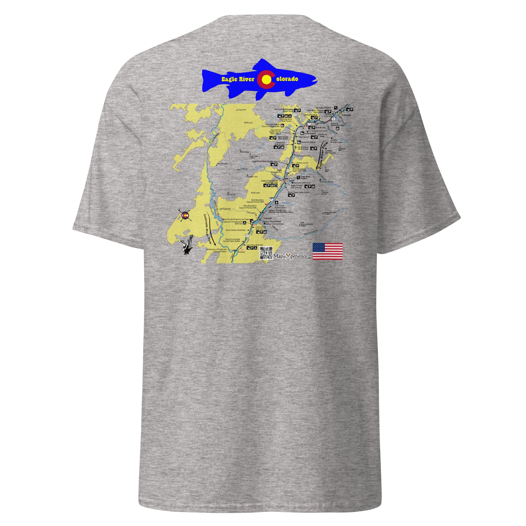 Eagle River, Colorado (Lower Section) Performance Short Sleeve T Shirt