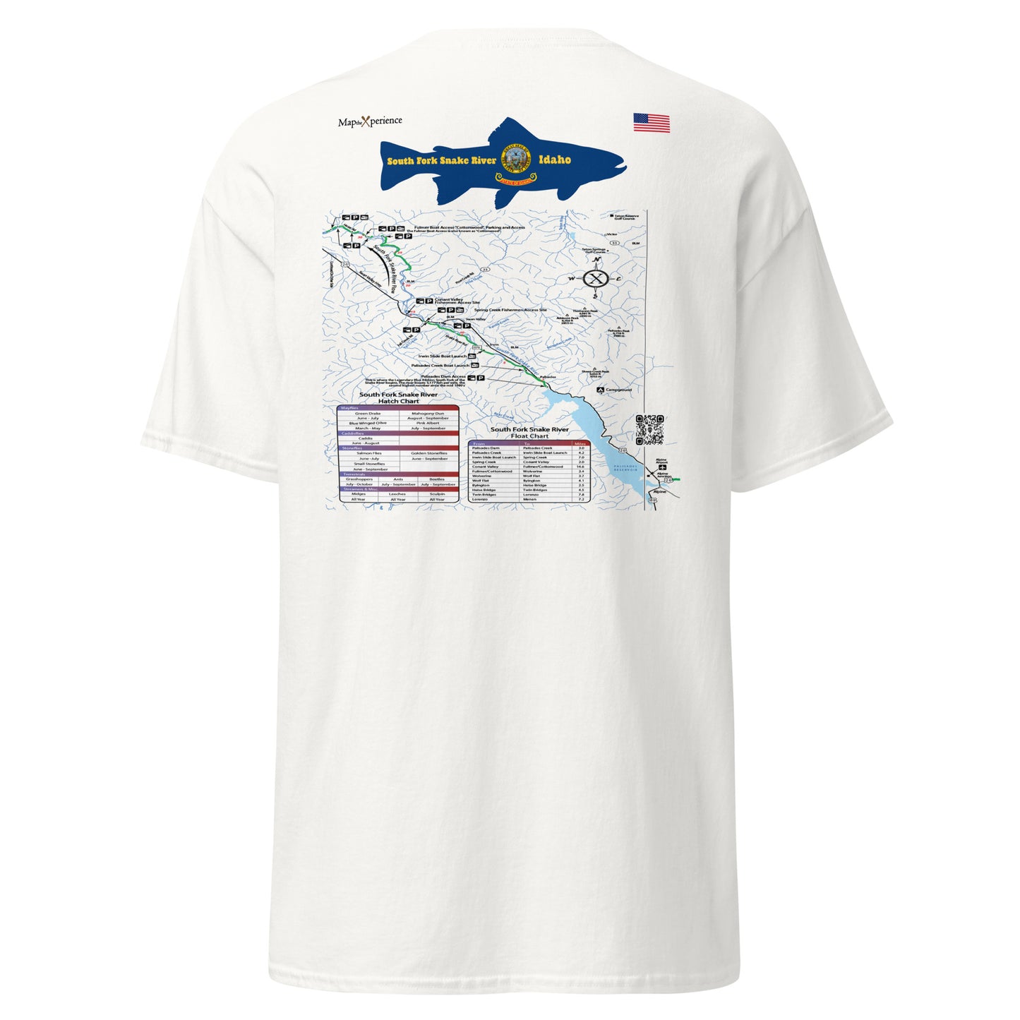 South Fork Snake River, Idaho (Upper Section) Performance Short Sleeve T Shirt