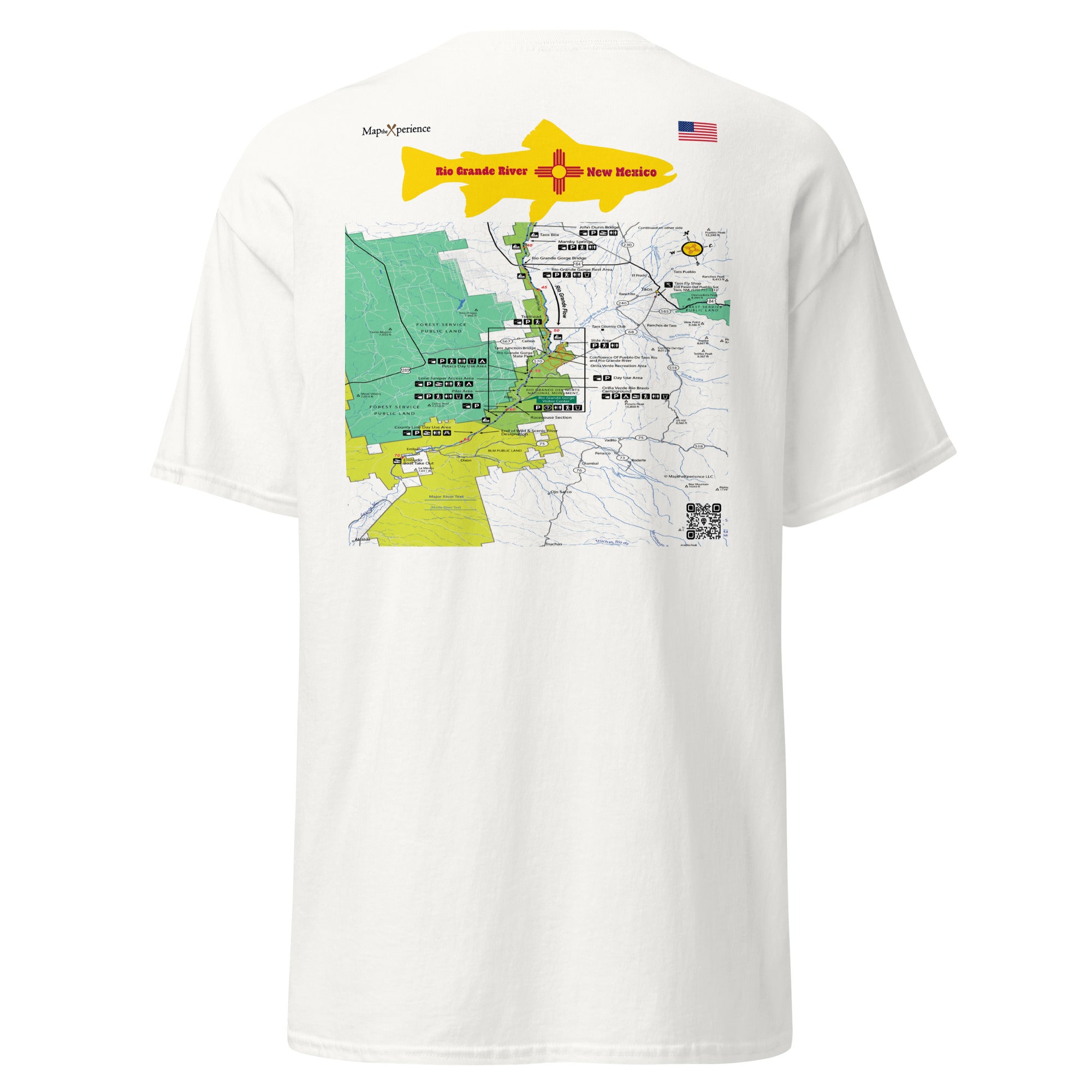 Rio Grande River, New Mexico (Lower Section) Performance Short Sleeve T Shirt