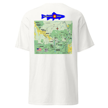 San Miguel River, Colorado (Upper Section) Performance Short Sleeve T Shirt