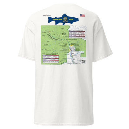 Bigwood River, Idaho (Upper Section)  Performance Short Sleeve T Shirt