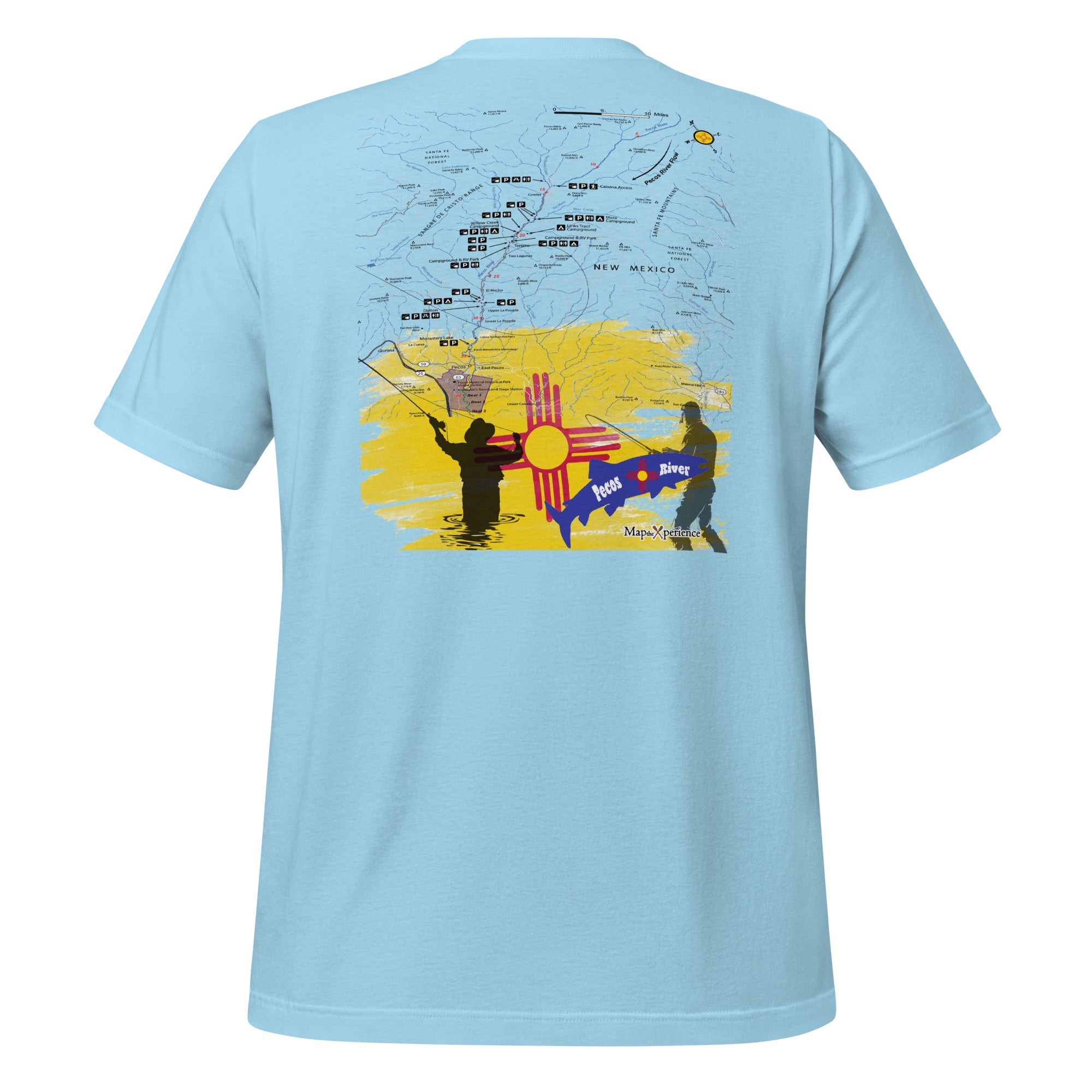 Pecos River Upper, New Mexico Performance t-shirt