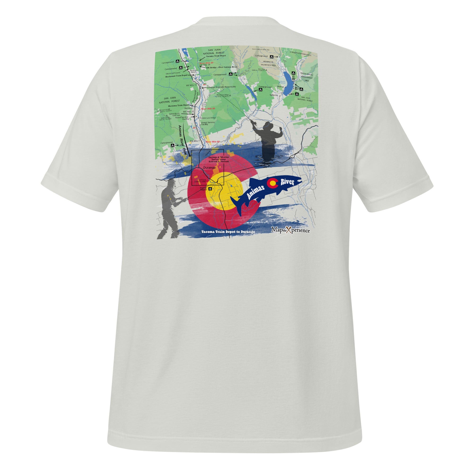 Animas River Lower, Colorado Performance t-shirt