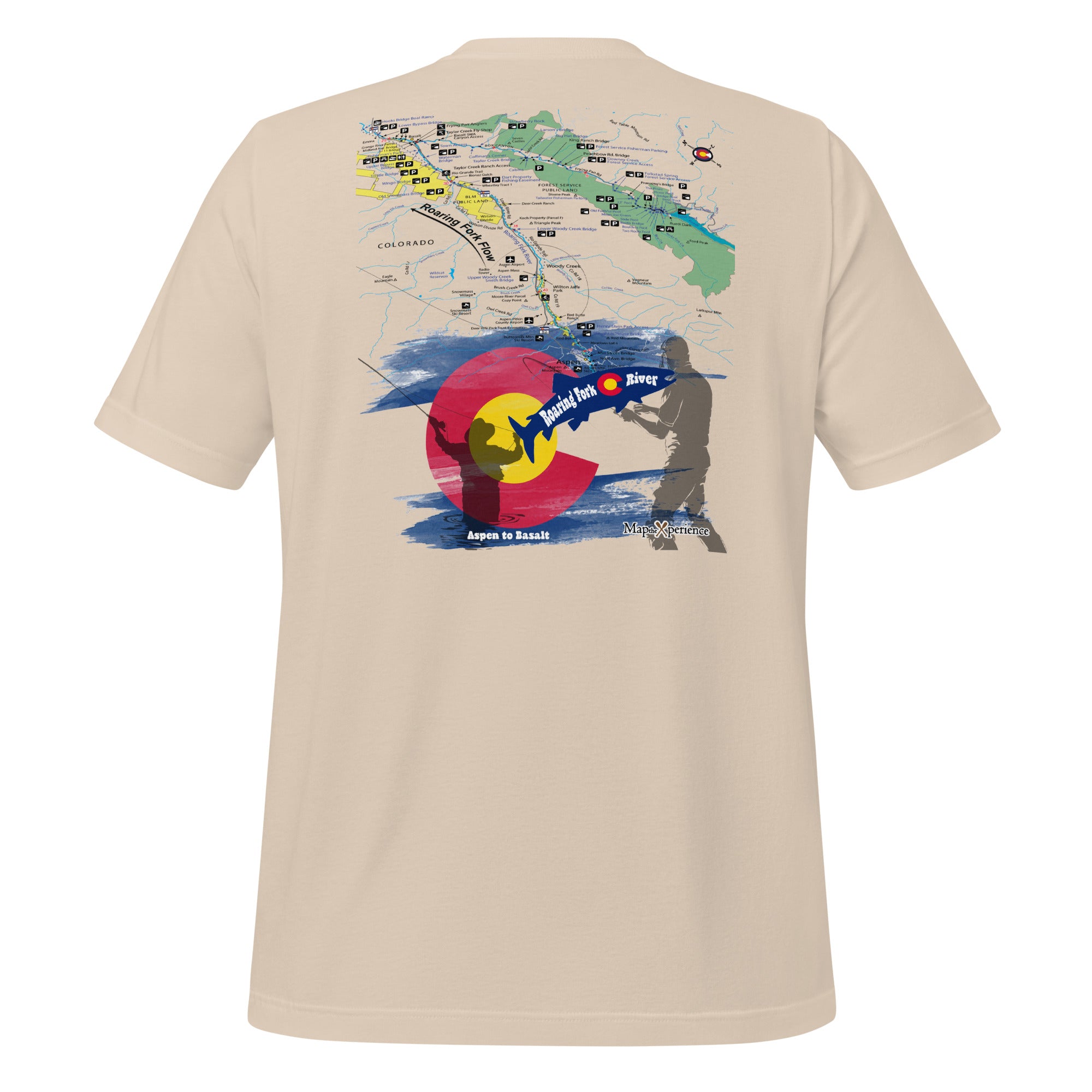 Roaring Fork River Upper, Colorado Performance t-shirt
