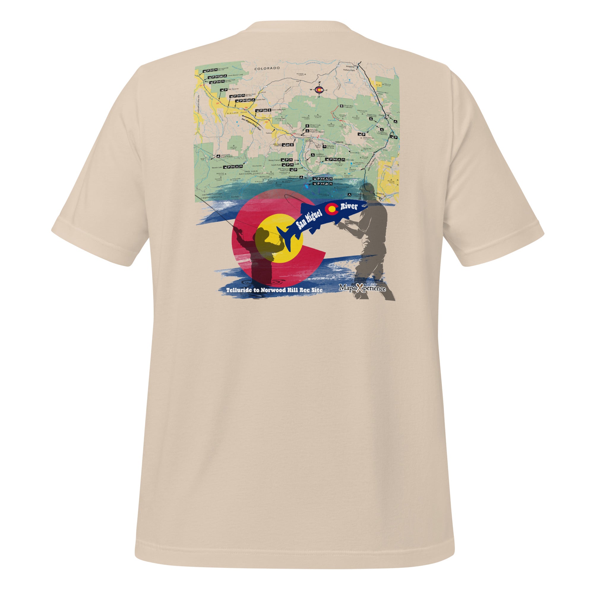 San Miguel River Upper, Colorado Performance t-shirt