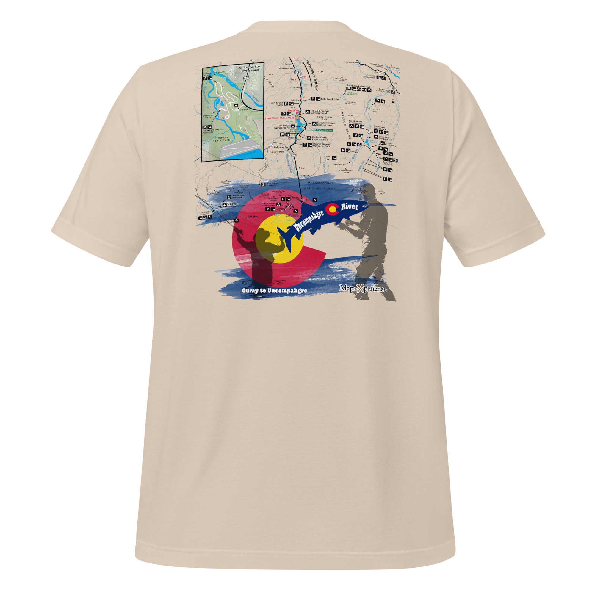 Uncompahgre River Upper, Colorado Performance T-shirt