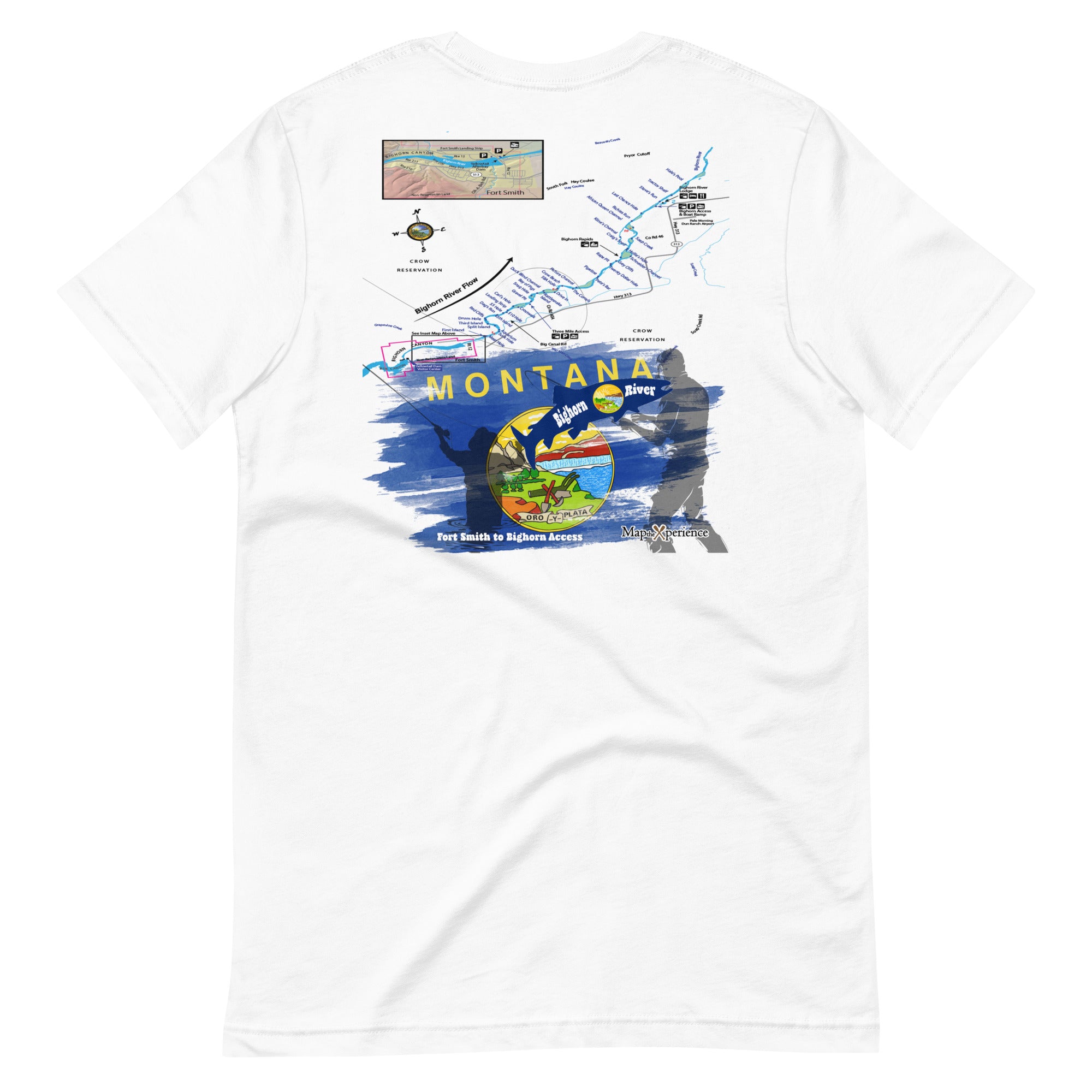 Bighorn River, Montana Performance t-shirt