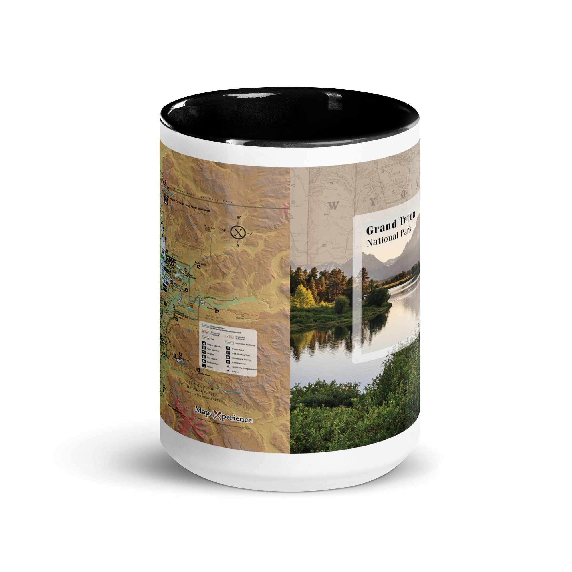 Grand Teton National Park Mug with Black Inside