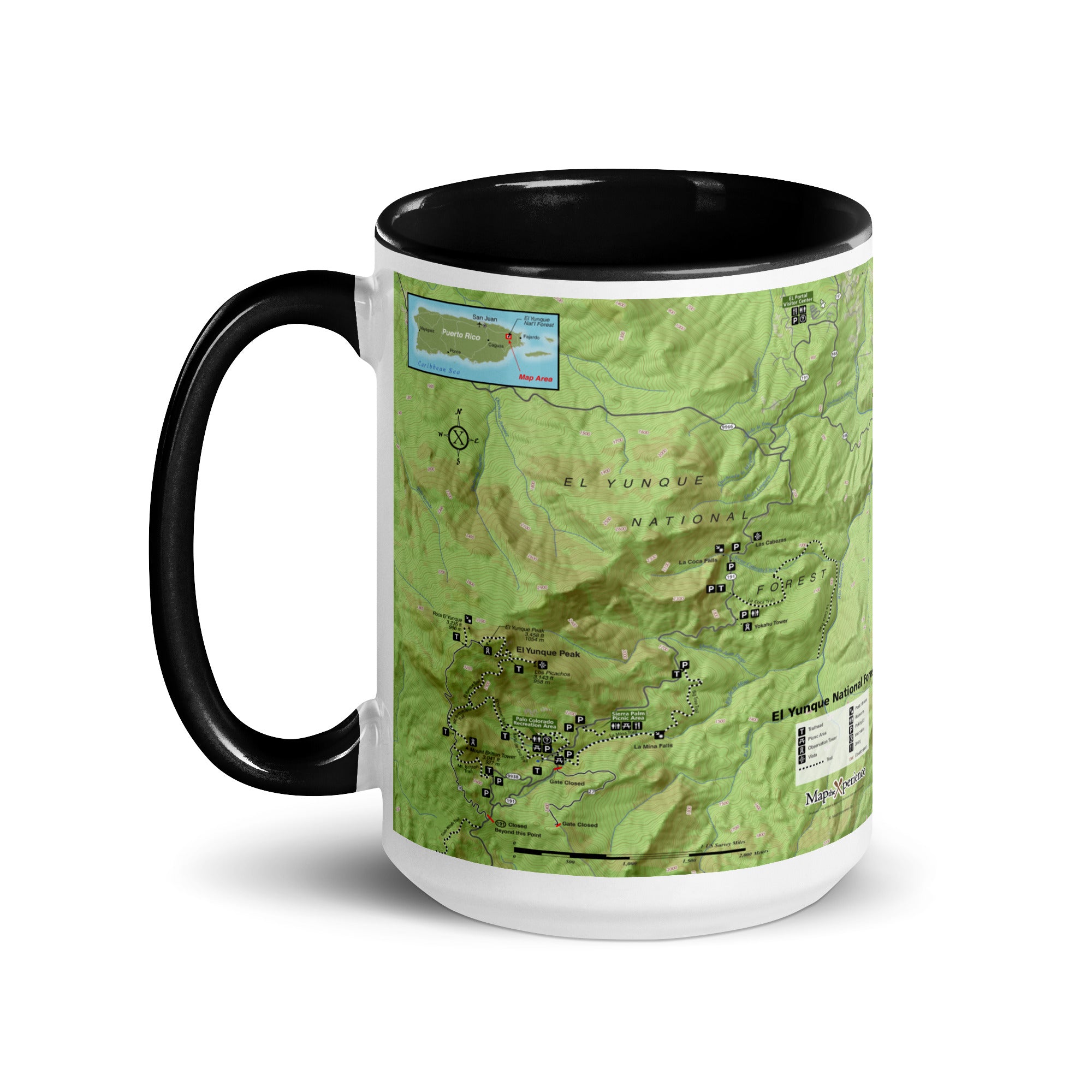 El Yunque National Forest Mug with Black Inside