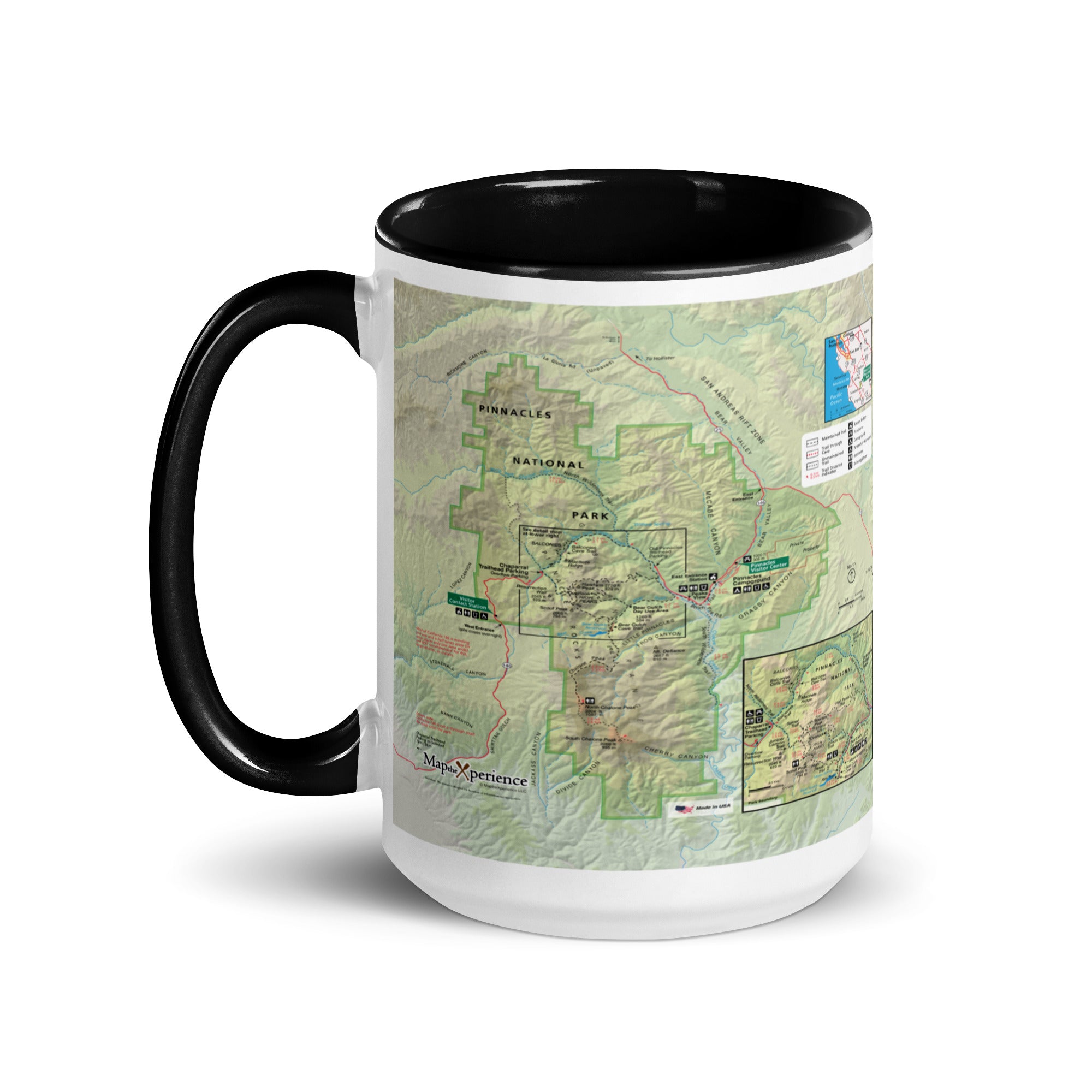 Pinnacles National Park Mug with Black Inside