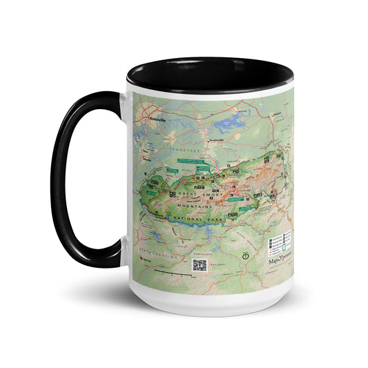 Great Smoky Mountains National Park Mug with Black Inside