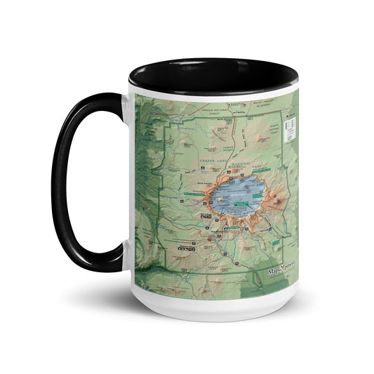 Crater Lake National Park Mug with Black Inside