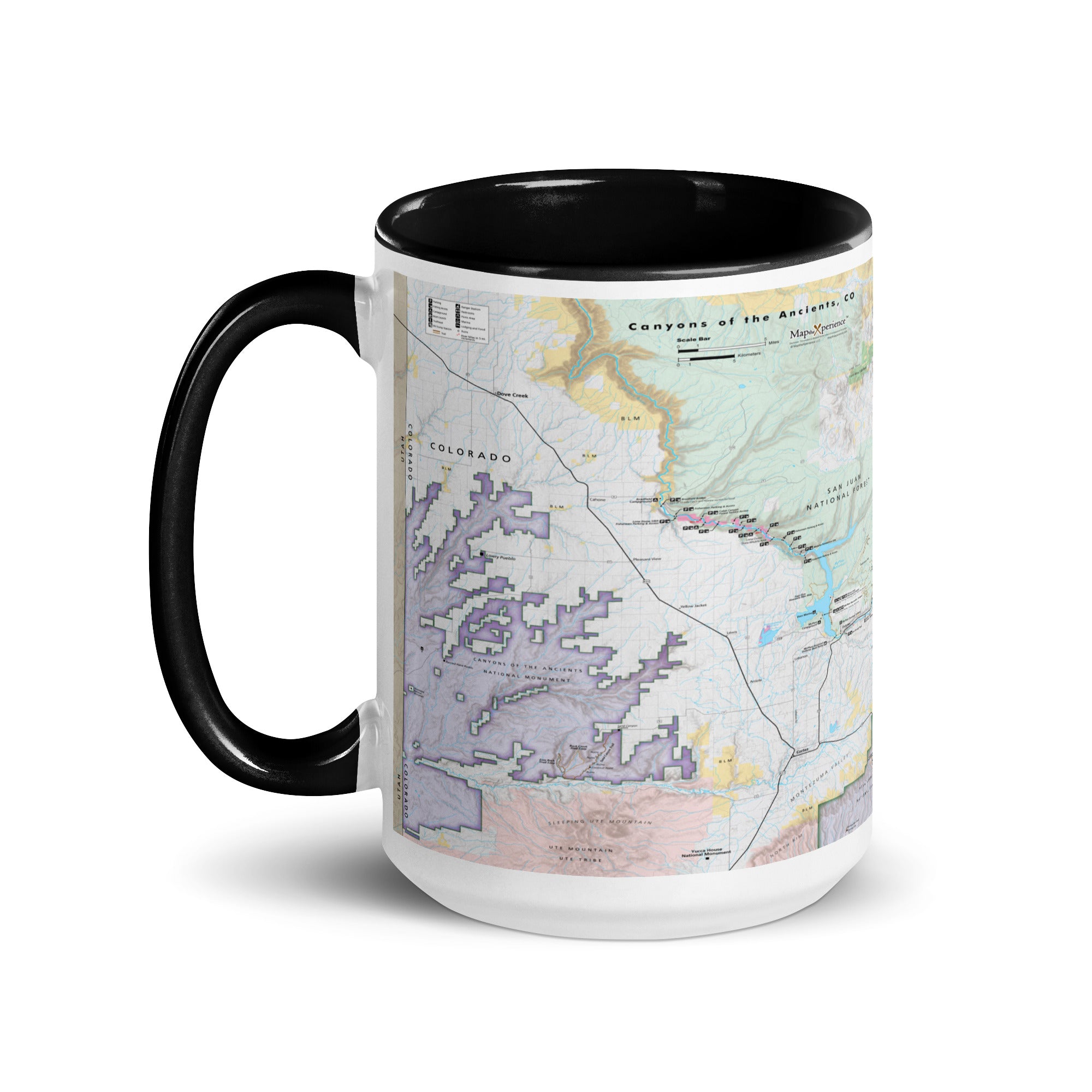 Canyons of the Ancients National Monument Mug with Black Inside