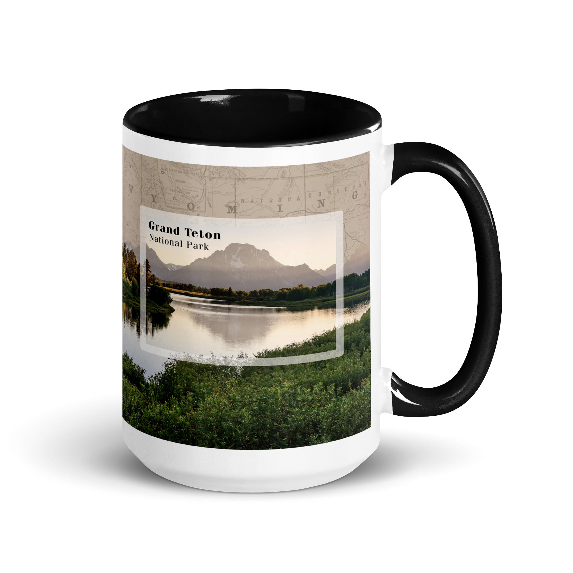 Grand Teton National Park Mug with Black Inside
