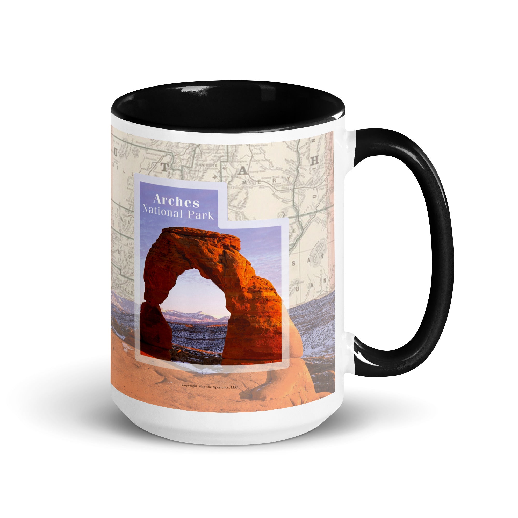 Arches National Park Mug with Black Inside
