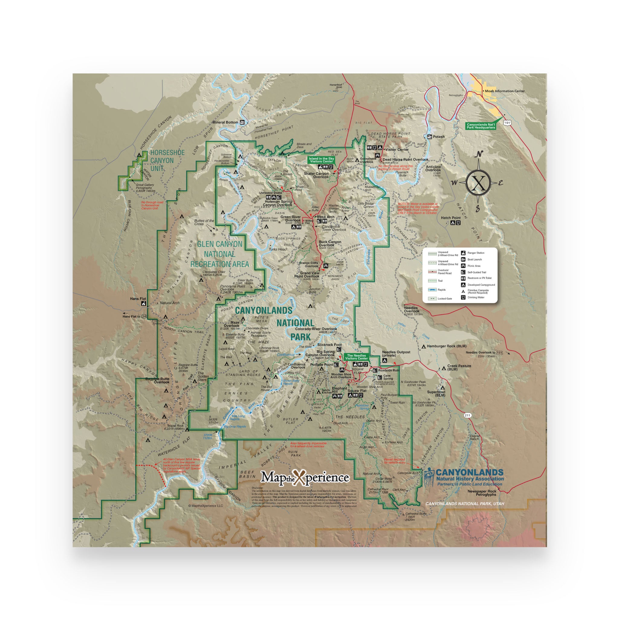 Canyonlands CNHA Map Poster | Free Mobile Map
