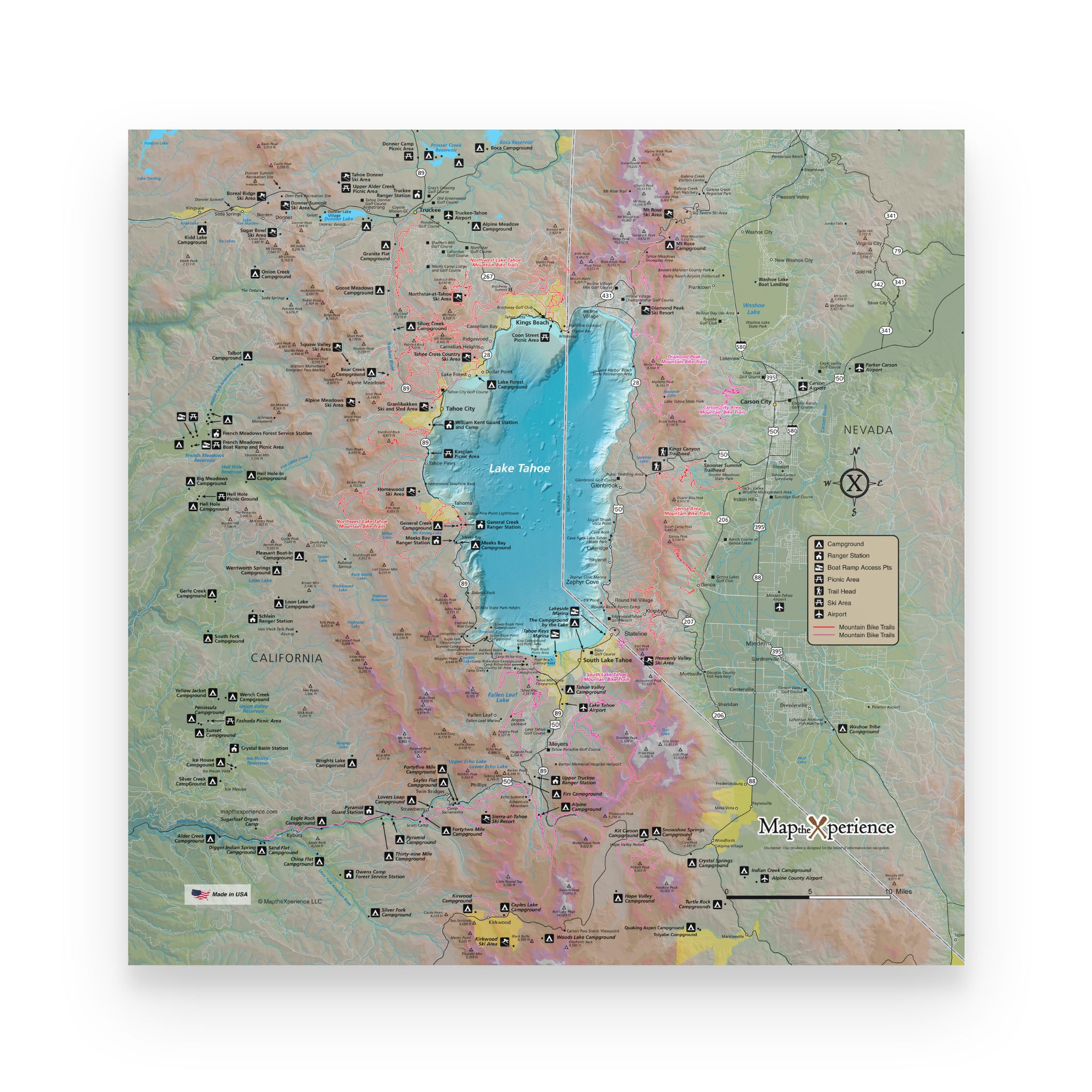 Lake Tahoe Map Poster | Free Mobile Map