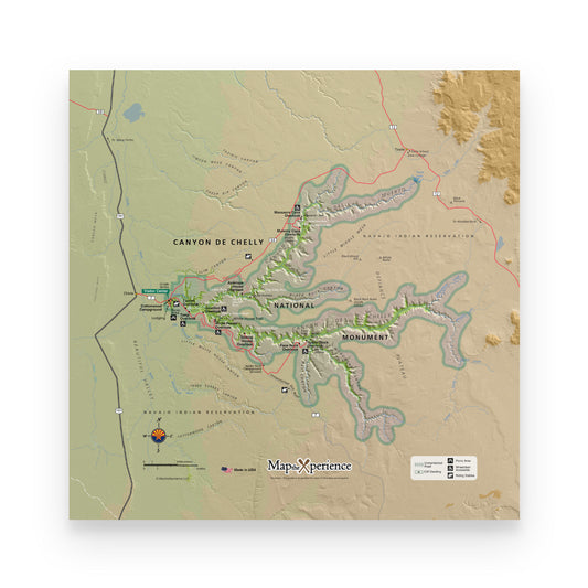 Canyon De Chelly National Monument Map Poster | Free Mobile Map