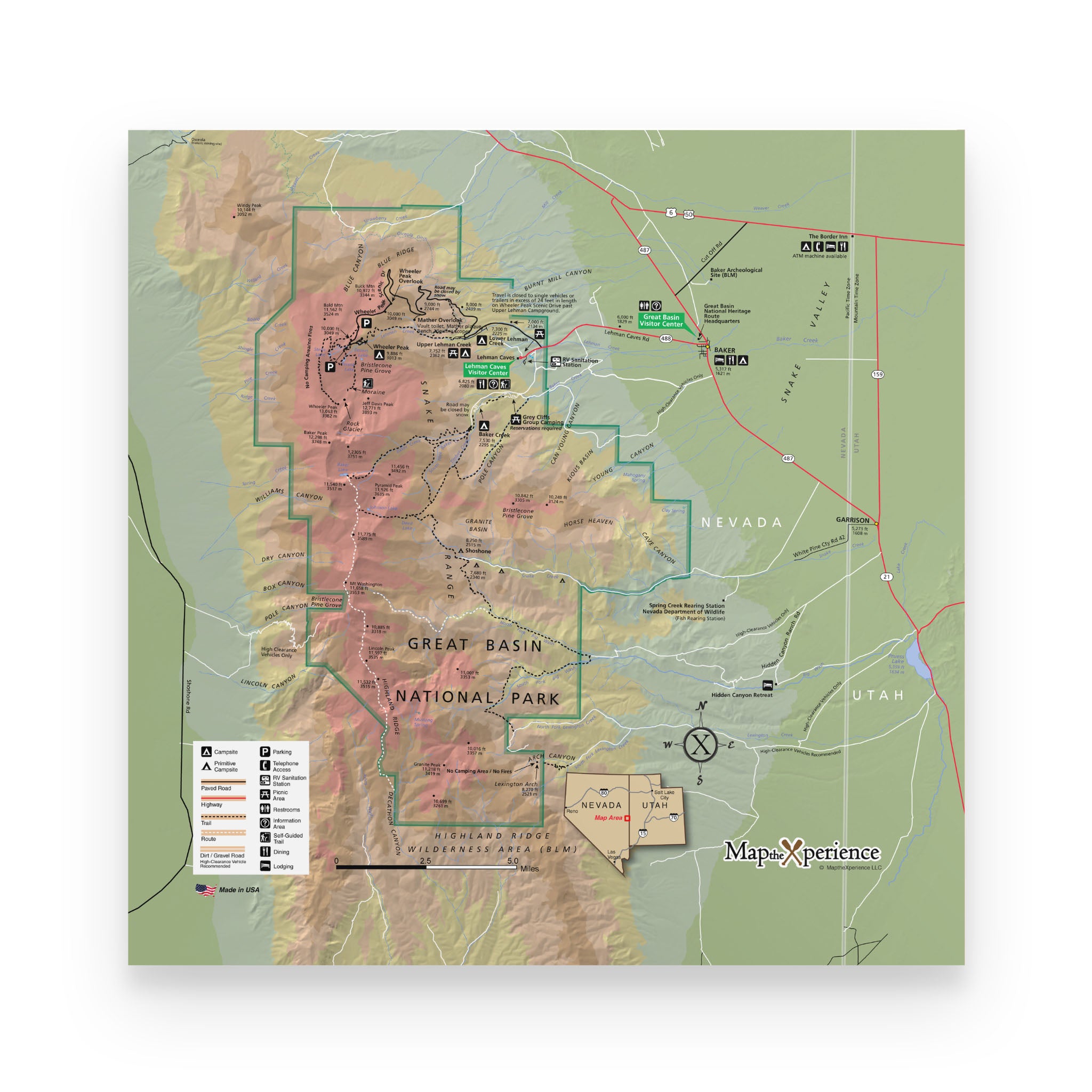 Great Basin National Park Map Poster | Free Mobile Map