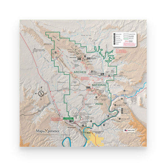 Arches National Park Map Poster | Free Mobile Map