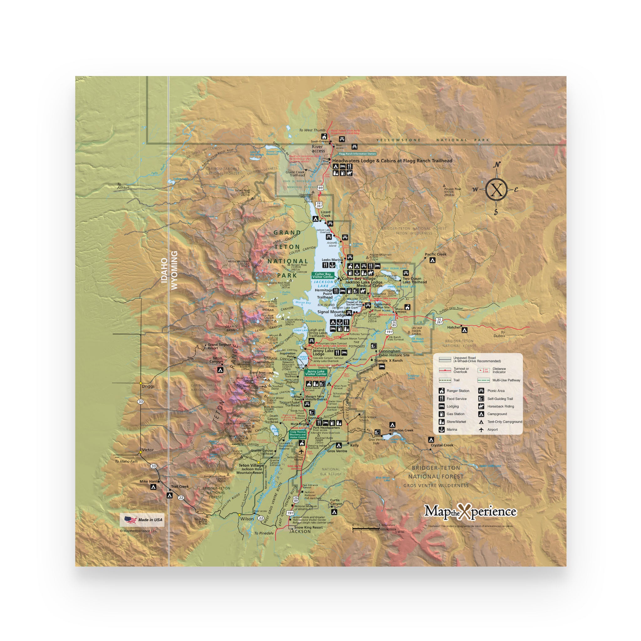 Grand Teton National Park Map Poster | Free Mobile Map