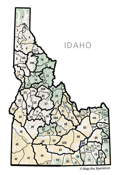 Idaho GPS Mobile Hunting Maps by mapthexperience.com - mapthexperience.com