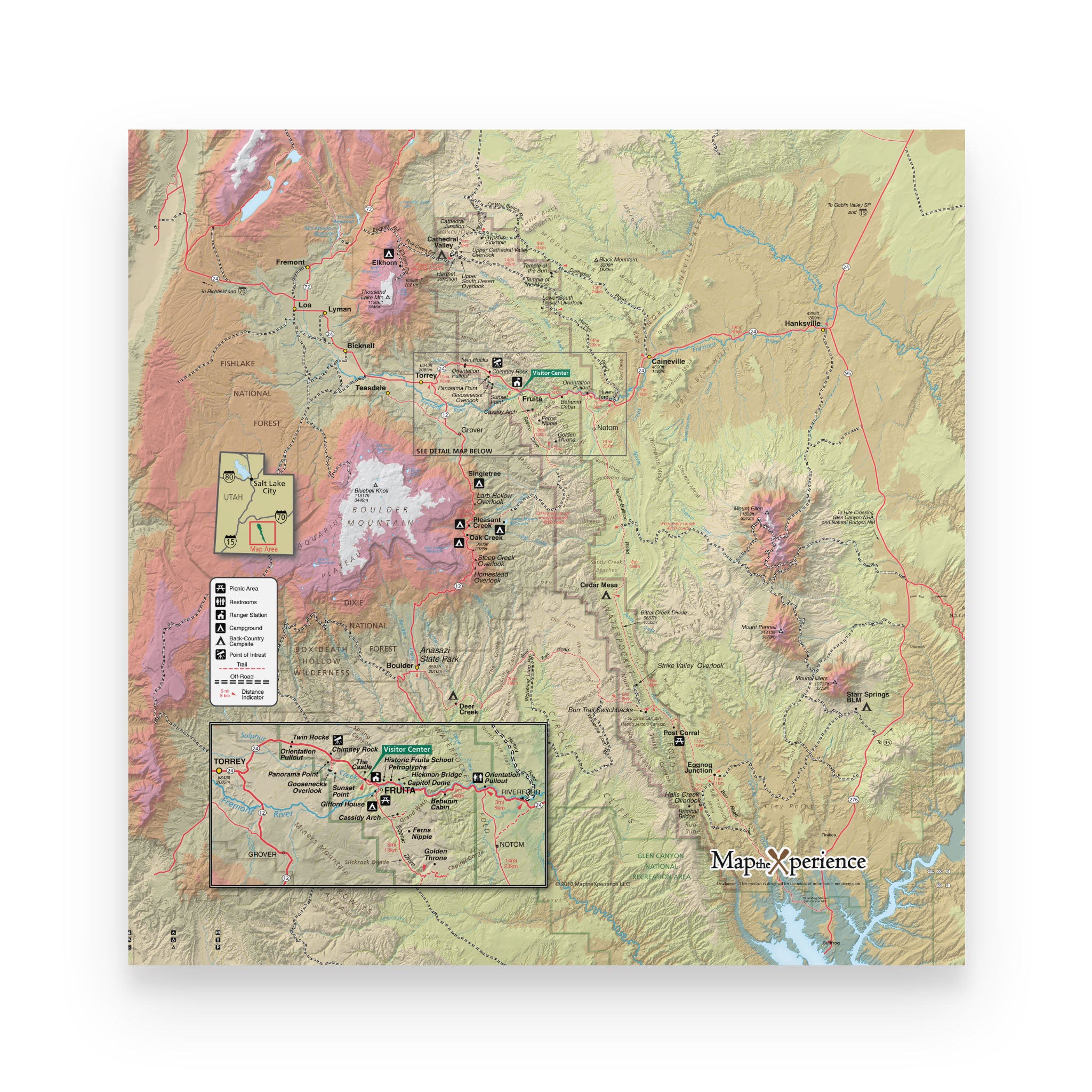 Capitol Reef National Park Map Poster | Free Mobile Map