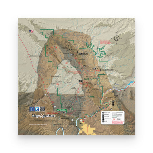 Arches CNHA Map Poster | Free Mobile Map