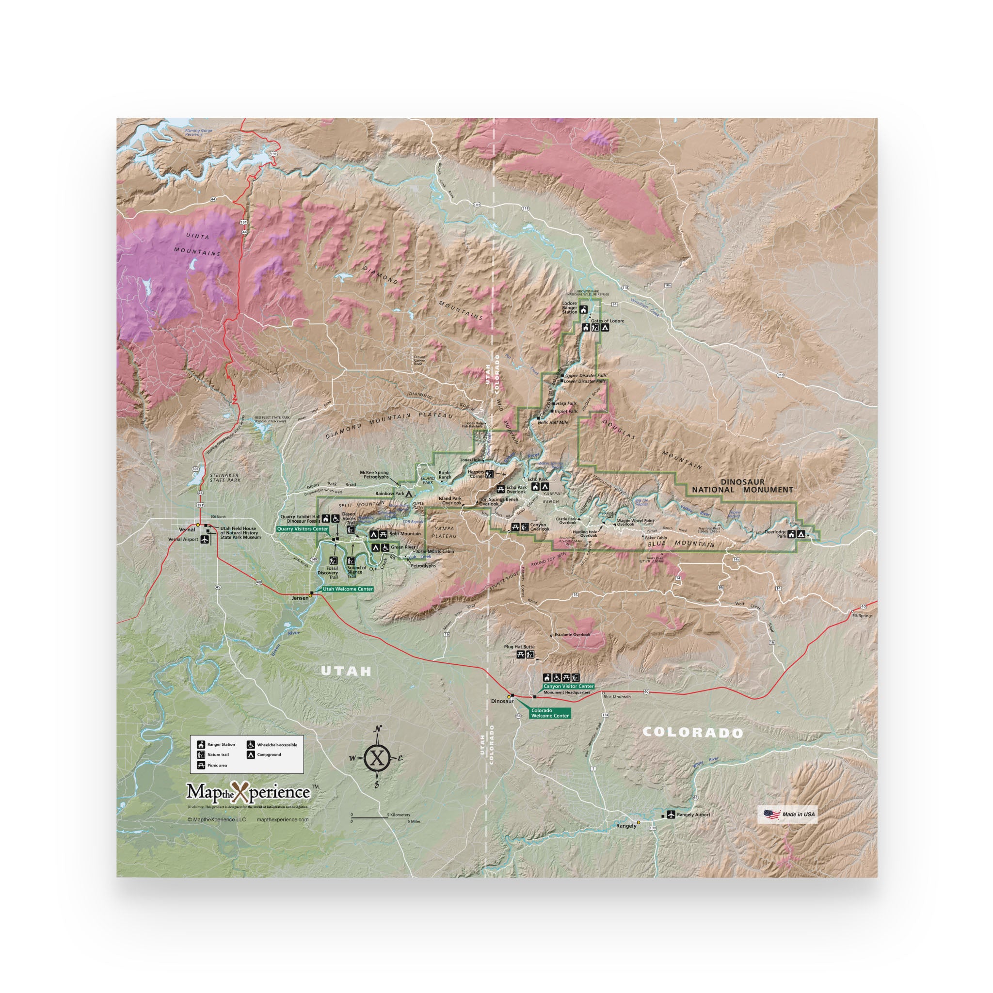 Dinosaur National Monument Map Poster | Free Mobile Map
